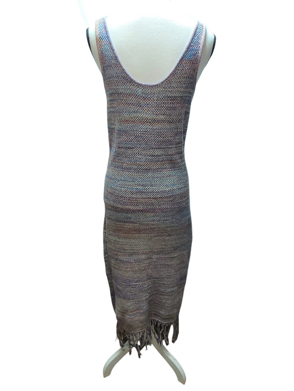 Future Collective x Alani Noelle Multi-Colored Crochet Fringe Dress - Picture 8 of 10